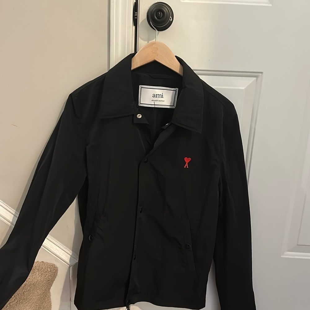 Ami Black Windbreaker Jacket